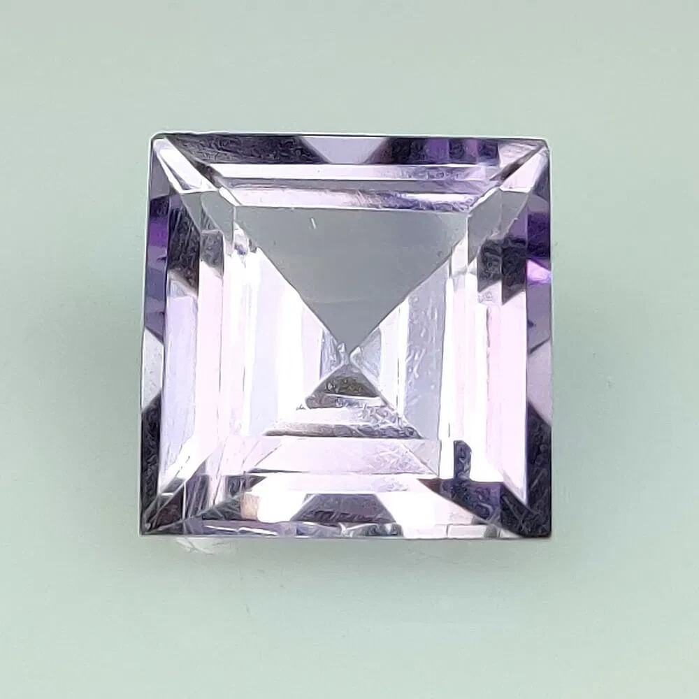 7.24 Ct Natural Lavender Amethyst Square Step Cut Brazil